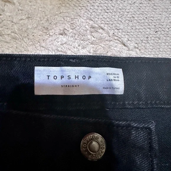 Topshop Strait Rhinestone Jeans - Picture 7 of 11